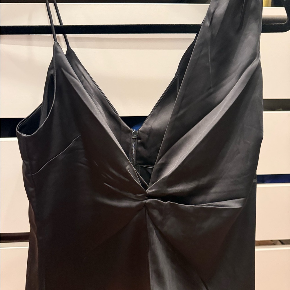 Ted Baker Elegant Black Satin Gown